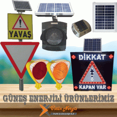 1-Güneş Enerjili Ürünlerimiz